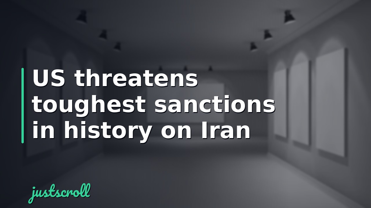 US threatens toughest sanctions in history on Iran